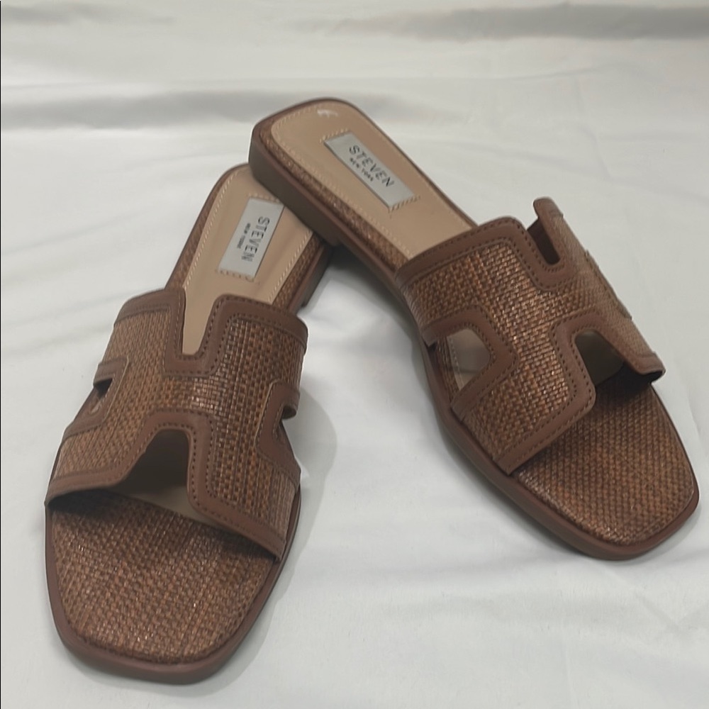 Steven Woven Slide Sandals